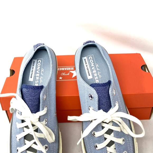 Converse Chuck 70 OX Shoes Low Top Men's Size Sneakers Skate Canvas Blue A04510C - Picture 5 of 11